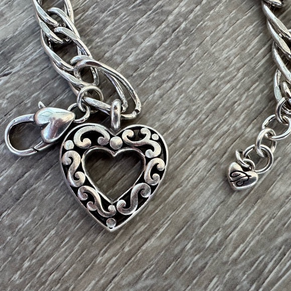๐ BRIGHTON Retired Open Heart Adjustable Silver Bracelet - Picture 4 of 5